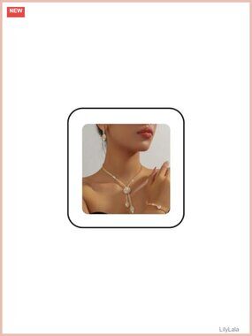 Crystal Rhinestone Jewelry Set Flower Necklace Earrings Bracelet for Women